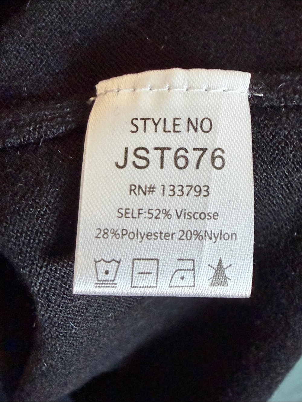 POL Black V-Neck Short Sleeve Pocket Tee - Picture 5 of 5